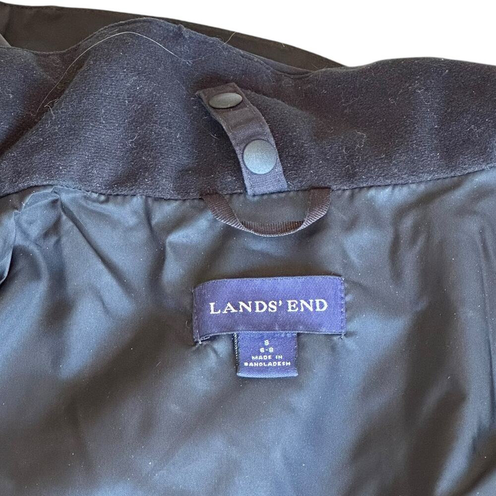 Lands End Jacket Womens Size Small Black Water Resistant Outdoor Camping Hiking - Picture 4 of 9